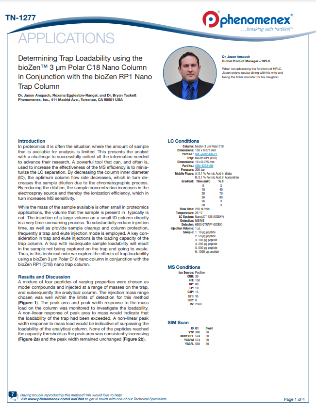 Technical Note Determining Trap Loadability